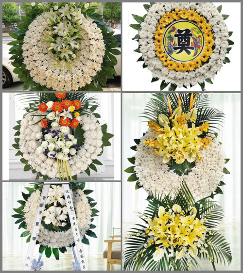 广东江门市台山市水步镇甘边村花圈速递